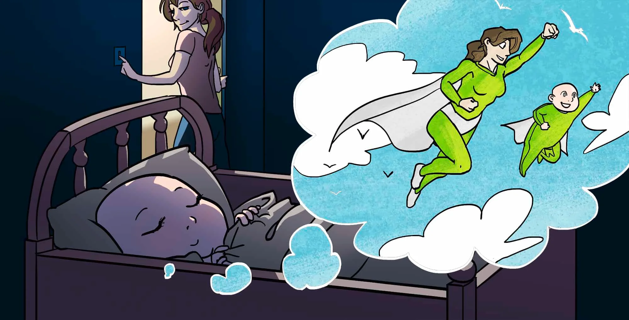 Mama-Hero Comic — Heldin im Alltag